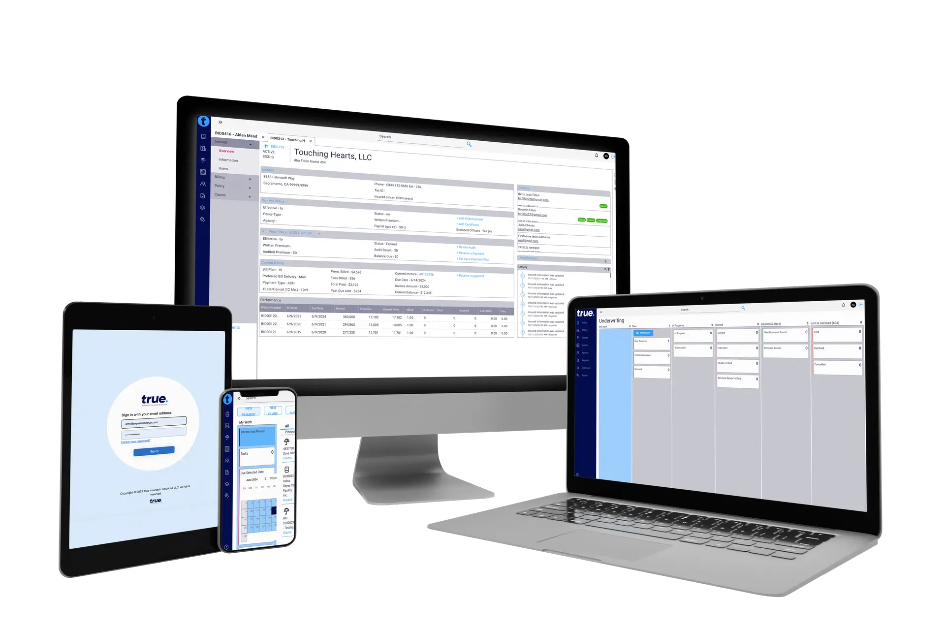 Policy Sheet Header Screens