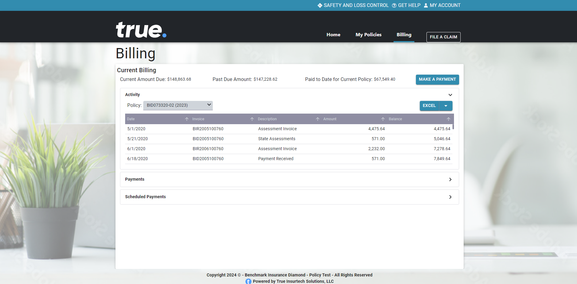 TruePortals Billing Landing Page